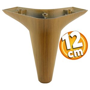 Mobilya Tv Ünitesi Çekyat Koltuk Kanepe Destek Ayağı 12 Cm Koyu Ceviz Baza Ayakları M8 6'lı Set
