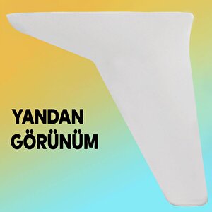 20'li Set Mobilya Koltuk Kanepe Tv Ünitesi Yükseltme Destek Ayağı 12 Cm Beyaz Ayakları 20'li Set