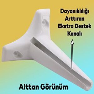 Mobilya Kanepe Sehpa Tv Ünitesi Koltuk Ayağı 20 Cm Beyaz Baza Ayak
