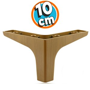 Mobilya Kanepe Çekyat Sehpa Tv Ünitesi Baza Koltuk Ayağı Koyu Ceviz Renk 10 Cm Ayak 4 Adet