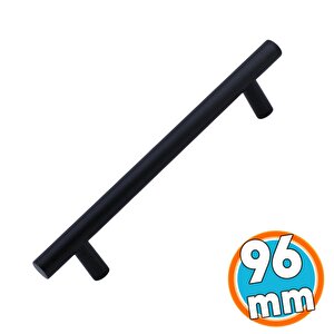 Mat Siyah Metal Mobilya Mutfak Çekmece Dolap Dolabı Kulbu Kulpu Kulpları (96 Mm - 9.6 Cm)