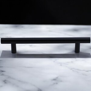 Mat Siyah Metal Mobilya Mutfak Çekmece Dolap Dolabı Kulbu Kulpu Kulpları (96 Mm - 9.6 Cm)