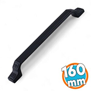Metal Kulp 160 Mm Mutfak Dolap Çekmece Mobilya Dolabı Kapak Kulpları Kulb 16 Cm Mat Siyah Renk