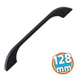 Mobilya Çekmece Mutfak Dolabı Dolap Kapak Kulpları Kulb Kulpu 12.8 Cm Metal Siyah Kulp 128 Mm