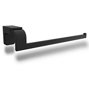 Banyo Kağıt Havluluk Standı Lavabo Mutfak Aparat Uzun Kağıtlık 26 Cm Paslanmaz Metal Sağlam Siyah
