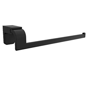 Banyo Kağıt Havluluk Standı Lavabo Mutfak Aparat Uzun Kağıtlık 26 Cm Paslanmaz Metal Sağlam Siyah