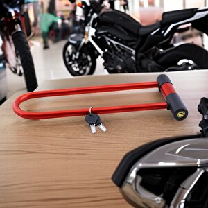 Direksiyon Kilit Motosiklet Bisiklet Kilidi Motorsiklet Halat Zincir Çelik Hırsız Güvenlik 31 Cm