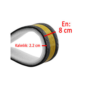 Yapışkanlı Kapı Altı Eşik Süngeri İnce Köpük Soğuk İzolasyon Bandı Fitili Toz Böcek Engelleme 90 Cm 5 Adet