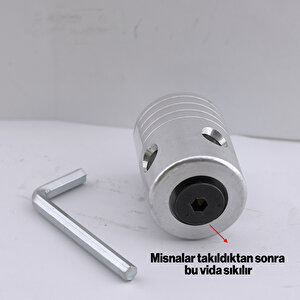 Motorlu Tırpan Çim Biçme Örümcek Kafa Misina Başlığı Başlık Yan Tırpan Uyumlu Metal Aluminyum Aparat
