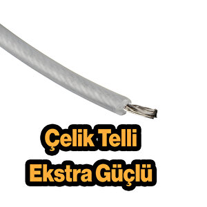 Çelik Telli Misina Motorlu Tırpan Yuvarlak Çim Ot Biçme Teli Güçlü Performans 3.5 Mm 23 Metre