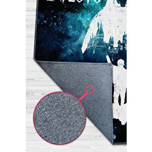 Homshtag Expecto Mavi Beyaz Renkli Harry Potter Halısı Çocuk Odası Halısı Bohem Tarzlı Film Halısı