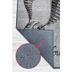 Beni Yakala Gri Renkli Harry Potter Halısı Çocuk Odası Halısı Bohem Tarzlı Film Halısı 200x300 cm