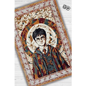 Homshtag Pop Art Renkli Harry Potter Halısı Çocuk Odası Halısı Renkli Bohem Tarzı Potterhead Halısı