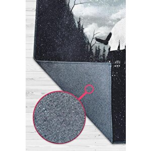 Homshtag Hayalimdeki Hayvan Siyah Harry Potter Halısı Çocuk Odası Halısı Bohem Tarzlı Film Halısı