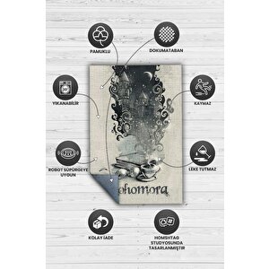 Homshtag Alohomora Bej Renkli Harry Potter Halısı Çocuk Odası Halısı Çok Renk Halı Bohem Tarzı Halı