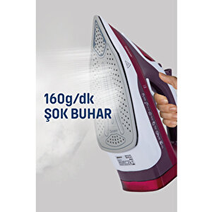 Maxipress 2200 Watt Seramik Tabanlı 160 Gr Şok Buharlı Ütü