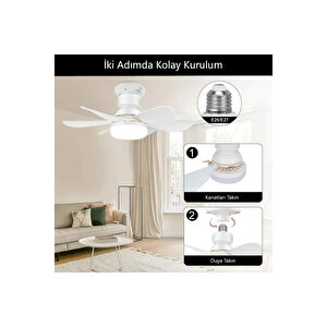 Lodos Fan Led 62w Kumandalı Işıklı Vantilatör Ct-1154