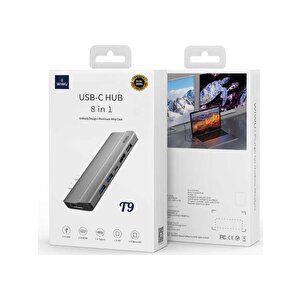Wiwu 8in1 T9 Type-c Hub Çoklayıcı