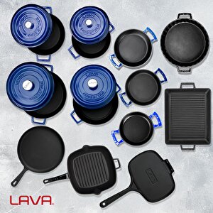 Lava Döküm 12x Trendy Serisi 17 Parça Tencere & Tava Seti