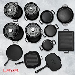 Lava Döküm 12x Trendy Serisi 17 Parça Tencere & Tava Seti
