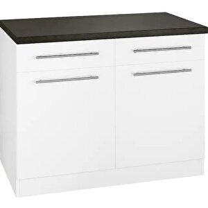 Vera Mutfak 2 Çekmeceli 2 Kapaklı Alt Modül -90 Cm - Çok Amaçlı Dolap -tezgah Dahil