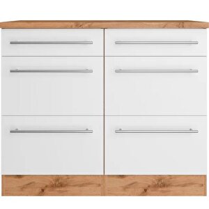 Aya Mutfak 6 Çekmeceli Alt Modül -120 Cm - Çok Amaçlı Dolap -tezgah Dahil