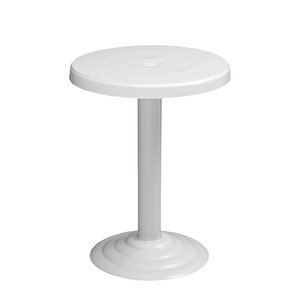 Mt-gf401a Beyaz Medio Bahçe Balkon Sehpa Ø50 Cm
