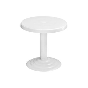 Mt-gf401 Beyaz Spark Bahçe Balkon Kısa Sehpa Ø50 Cm