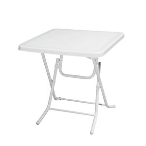 Mt-gfm235 Prima Sorgente Plastik Kare Bahçe Balkon Masa 70x70 Cm Beyaz