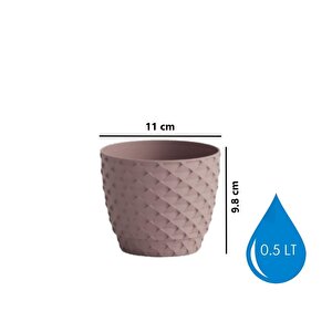 So-kap1 Kapadokya Dekoratif Plastik Saksı 0.5 Litre No 1 Pembe