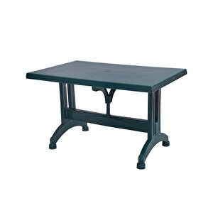 Mt-gf212 Prima Ancora Plastik Dikdörtgen Bahçe Balkon Masa 75x120 Cm Yeşil