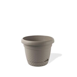 Krs-344 Dekoratif İnci Bitki Çiçek Saksı Takımı 8.8 Litre No 4 Kahverengi