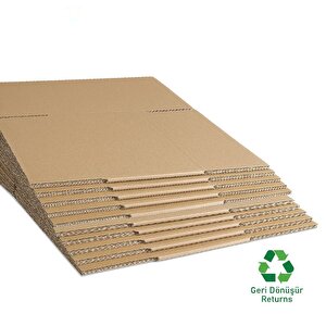 40x30x20 Cm Koli-kutu | 50 Adet | Hafif Eşya Kolisi Tek Oluklu 3mm Karton Kutu 50 Adet