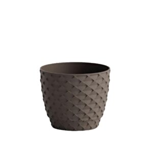 So-kap4 Kapadokya Dekoratif Plastik Saksı 5 Litre No 4 Moka 8175