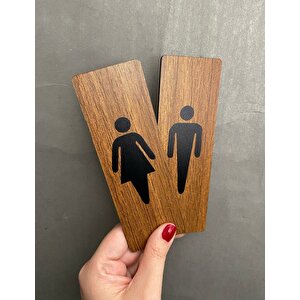 Ceviz Mdf Serisi Wc Set Yönlendirme Levhası