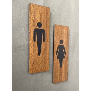 Ceviz Mdf Serisi Wc Set Yönlendirme Levhası