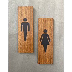 Ceviz Mdf Serisi Wc Set Yönlendirme Levhası