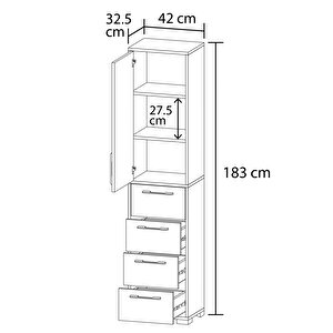 Lizbon No.2 Banyo Dolabı