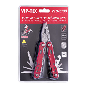 Vi̇p-tec 9 Parça Multi̇ Fonsi̇yonel Çaki Pense Seti̇ Vt875190