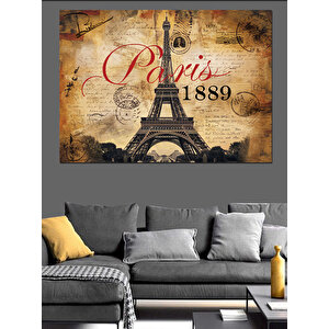Paris 1889 Hatırası Dekoratif Kanvas - Mdf Ahşap Tablo