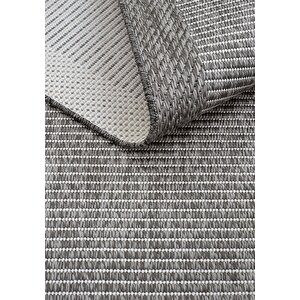 Cool Halı Smart 2004 Gri Kilim Halı Yıkanabilir İnce Kaymaz Taban Halı Dokuma Yazlık Balkon Kilimi