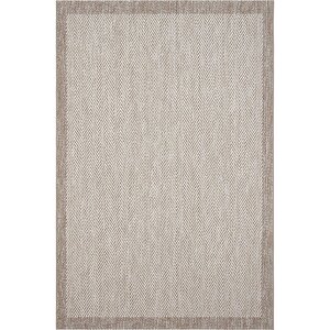 Smart 2001 Bej Kilim Halı Yıkanabilir İnce Kaymaz Taban Halı Dokuma Yazlık Balkon Kilimi 80x300 cm