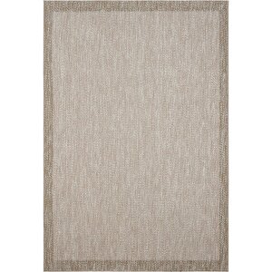 Smart 2003 Bej Kilim Halı Yıkanabilir İnce Kaymaz Taban Halı Dokuma Yazlık Balkon Kilimi 100x300 cm
