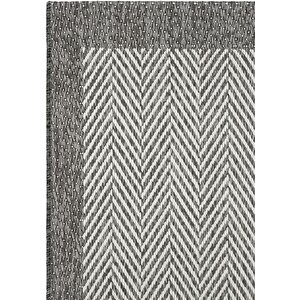 Cool Halı Smart 2002 Gri Kilim Halı Yıkanabilir İnce Kaymaz Taban Halı Dokuma Yazlık Balkon Kilimi