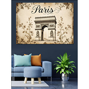 Vintage Paris Zafer Takı Posteri Dekoratif Kanvas - Mdf Ahşap Tablo