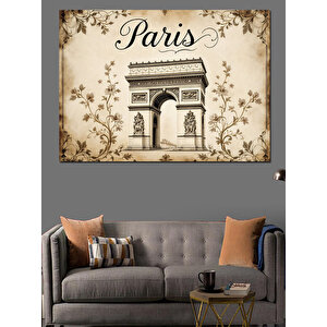 Vintage Paris Zafer Takı Posteri Dekoratif Kanvas - Mdf Ahşap Tablo