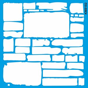 Tuğla Deseni Stencil - Boyama Şablonu 0,35 mm