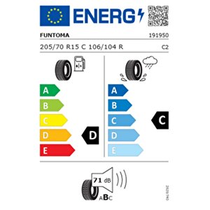 205/70 R15 C Tl 106/104r 8pr Vanfun Kamyonet Yaz Lastiği (üretim Tarihi:2024)