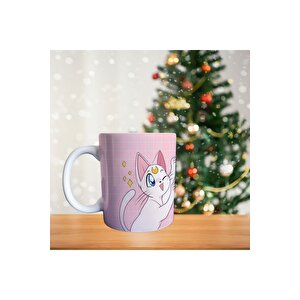 Ay Savaşçısı Luna Ve Artemis Porselen Kupa
