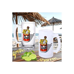 Simpson Duff Buzlu Ya Da Buzsuz Bira Bardağı